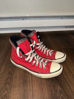 Converse Chuck Taylor All Star Double Upper Hi-Top Red Sneakers